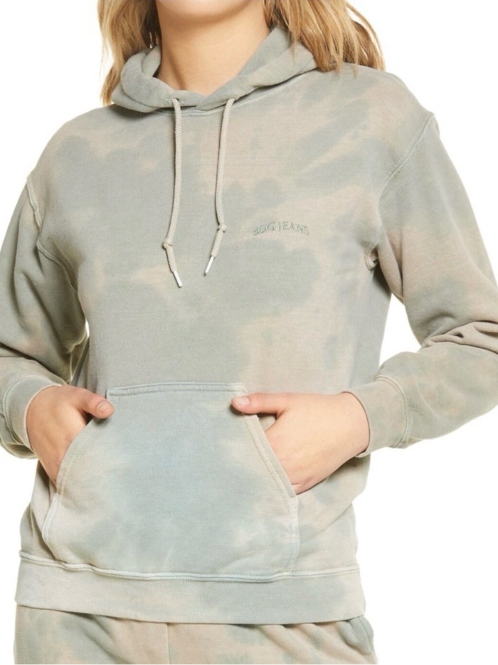 BDG Urban Outfitters green acid wash sweatshirt